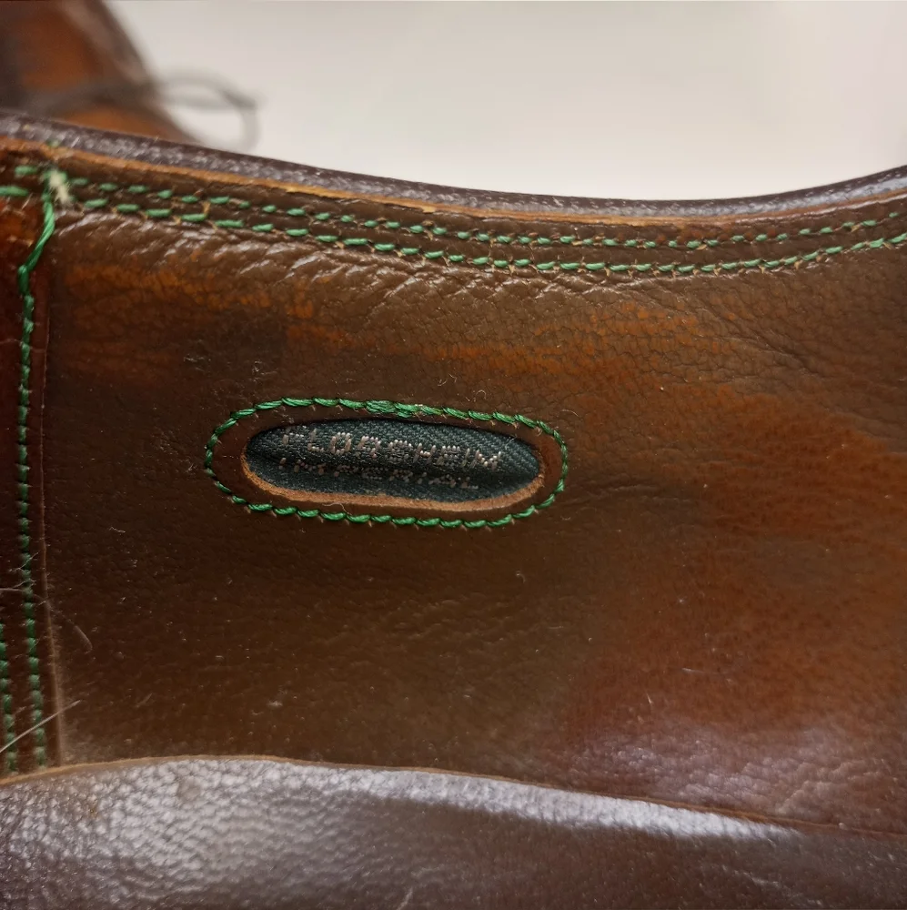 Vintage Florsheim Imperial Wingtip Leather Oxfords Sz 10.5